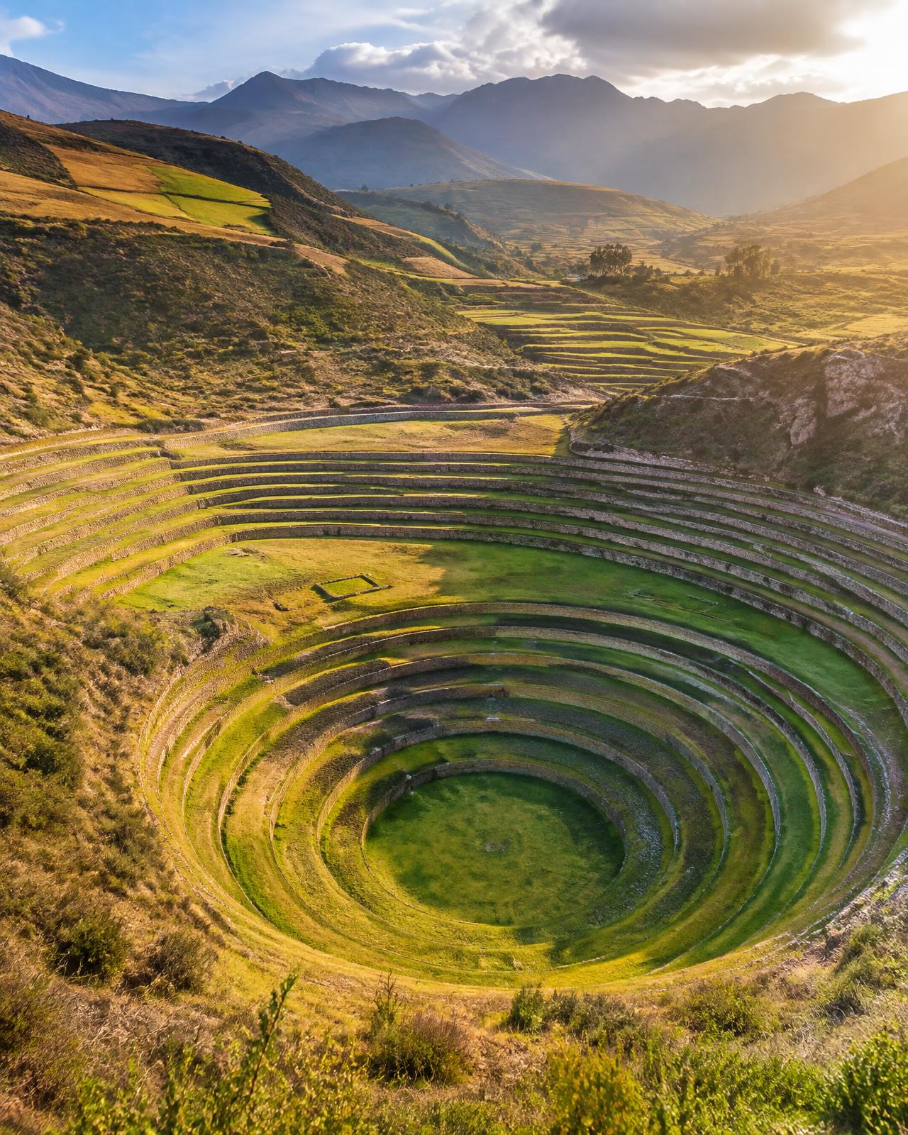 Terrazas de Moray en el Valle Sagrado